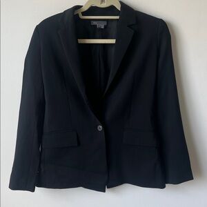 Vince Black Wool Blend Blazer Size 0